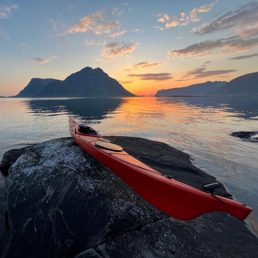 New! Luxury Cabin In Beautiful Lofoten Kleppstad المظهر الخارجي الصورة