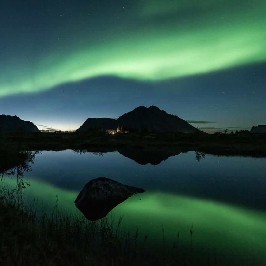New! Luxury Cabin In Beautiful Lofoten Kleppstad المظهر الخارجي الصورة