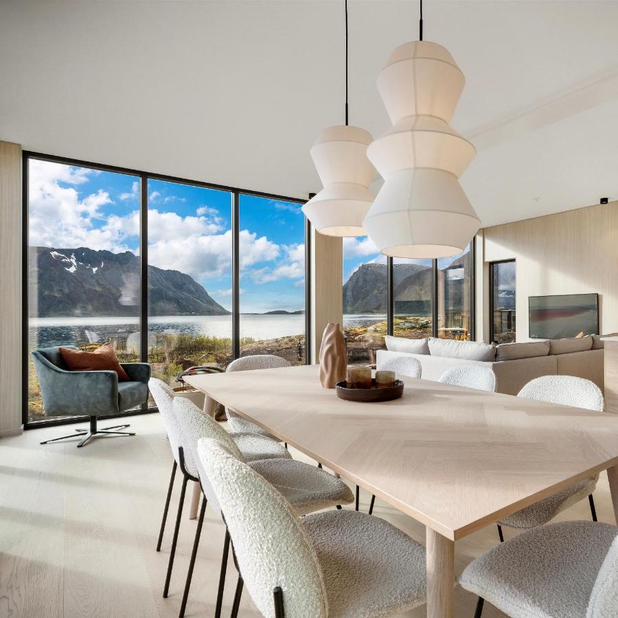 New! Luxury Cabin In Beautiful Lofoten Kleppstad المظهر الخارجي الصورة